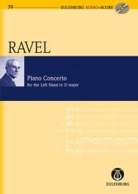 Ravel: Concerto for the Left Hand D major (Study Score + CD) published by Eulenburg